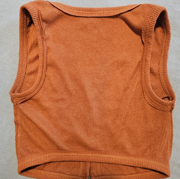 Free people cropped ribbed tank top new sz M - Picture 5 of 11